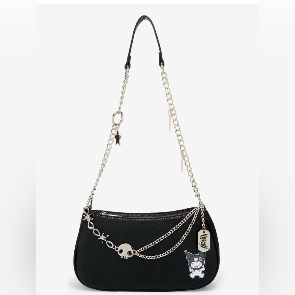 NWT Her Universe Kuromi Skull Chain Shoulder Bag